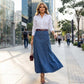 🔥Spring Limited Sale 50% Off!!✨Women's High-Waist A-Line Denim Maxi Skirt💞