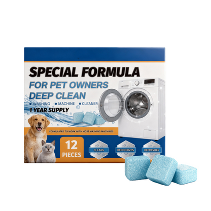 🔥LAST DAY SALE - BUY 1 GET 1 FREE!!⚡50K+ SOLD!🔥Pet Owner's Washing Machine Cleaner Tablets