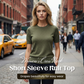 🎁New arrival 50% OFF💥Women's Crew Neck Short Sleeve Knit Top