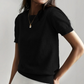 🎁New arrival 50% OFF💥Women's Crew Neck Short Sleeve Knit Top