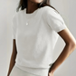 🎁New arrival 50% OFF💥Women's Crew Neck Short Sleeve Knit Top