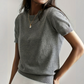 🎁New arrival 50% OFF💥Women's Crew Neck Short Sleeve Knit Top