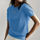 🎁New arrival 50% OFF💥Women's Crew Neck Short Sleeve Knit Top