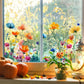 🔥Last Day Sale - ￡6.99!🎁50K+ SOLD! Amost Gone! ✨💐Colorful Floral Bouquet Window Sticker🖼️