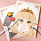 👑LAST DAY SALE ONLY ￡11.99!! 🎨 Princess Makeup & Diamond Painting Craft Kit – Mess-Free Paper Play, Realistic Fun for Girls ✨