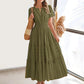 💕HOT SALE 55% OFF💕Women's Boho Chic Smocked Waist Maxi Dress