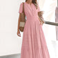 💕HOT SALE 55% OFF💕Women's Boho Chic Smocked Waist Maxi Dress