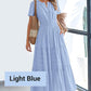 💕HOT SALE 55% OFF💕Women's Boho Chic Smocked Waist Maxi Dress