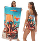 🥳LIMITED TIME 50% OFF!🏖️2-in-1 Convertible Beach Towel & Drawstring Backpack