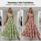🏖️Summer Cool Deal: 49% OFF!!💃Women’s V-Neck Smocked Floral Maxi Dress – Lightweight Cotton Blend, Summer Essential