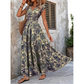 🏖️Summer Cool Deal: 49% OFF!!💃Women’s V-Neck Smocked Floral Maxi Dress – Lightweight Cotton Blend, Summer Essential