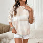 🔥HOT SALE 50% OFF✨Women's Striped Relaxed Fit T-Shirt
