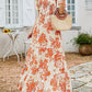 🌷Early Summer Sale-70% Off🌸2026 Women's Casual Floral Print Short Flutter Sleeve Smocked High Waist Flowy Maxi Dress