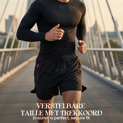 🏃LAST DAY SALE ONLY ￡9.99!!! 💨 Breathable Athletic Shorts – Zippered Pockets, Quick-Dry & Elastic Waistband