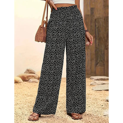 👖 70% OFF NOW! ✨ Women's Smocked High Waist Wide Leg Pants – Flattering Fit, Breathable Fabric & Effortless Style 🌸