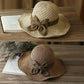 🎀Special Price Only ￡10.99!! 👒Straw Hat with Retro Bow – Foldable & Breathable for Summer