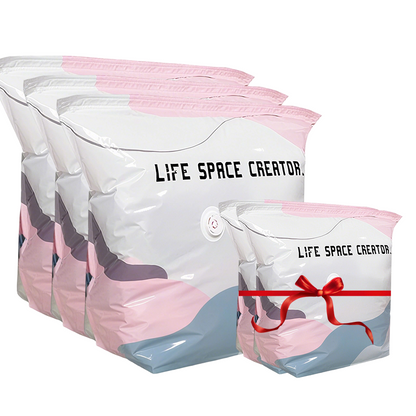 ⏳LAST DAY SALE ONLY ￡7.99!🏆🧳No‑Pump Vacuum Storage Bags – Press & seal, no pump needed. Saves 80% space, keeps clothes dry & dust‑free. Perfect for bulky bedding & off‑season gear. 🛏️🗄️