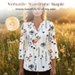 🌸Hot Sale 60% OFF👕Women’s Casual Printed V-Neck Top 3/4 Sleeve Shirts