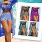 💗LAST DAY SALE 50% OFF⚡Women's 3-Piece Geometric Print Swimwear Set