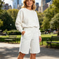 ⏰Last Day Sale 49% OFF🔥Women's Bermuda Shorts with Pockets -👍Knee Length Athletic Casual Long Shorts