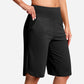 ⏰Last Day Sale 49% OFF🔥Women's Bermuda Shorts with Pockets -👍Knee Length Athletic Casual Long Shorts