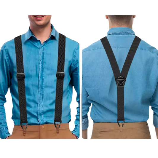 👔 60% OFF NOW! 🔗 Men's Suspenders with X-Back & Clip Fasteners – Sturdy Clips, Wide Straps & Adjustable 👖