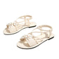 🏖️Limited time 60% OFF⏳👙Women's Criss-Cross Strap Flat Sandals