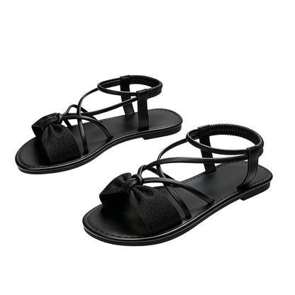 🏖️Limited time 60% OFF⏳👙Women's Criss-Cross Strap Flat Sandals
