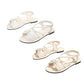 🏖️Limited time 60% OFF⏳👙Women's Criss-Cross Strap Flat Sandals