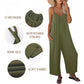 🎁Limited time 49% OFF⏳Loose Sleeveless Wide-Leg Jumpsuit with Pockets - Stretchy & Flowy