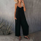 🎁Limited time 49% OFF⏳Loose Sleeveless Wide-Leg Jumpsuit with Pockets - Stretchy & Flowy