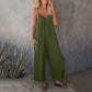 🎁Limited time 49% OFF⏳Loose Sleeveless Wide-Leg Jumpsuit with Pockets - Stretchy & Flowy