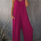 🎁Limited time 49% OFF⏳Loose Sleeveless Wide-Leg Jumpsuit with Pockets - Stretchy & Flowy