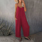 🎁Limited time 49% OFF⏳Loose Sleeveless Wide-Leg Jumpsuit with Pockets - Stretchy & Flowy