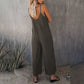 🎁Limited time 49% OFF⏳Loose Sleeveless Wide-Leg Jumpsuit with Pockets - Stretchy & Flowy