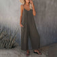 🎁Limited time 49% OFF⏳Loose Sleeveless Wide-Leg Jumpsuit with Pockets - Stretchy & Flowy