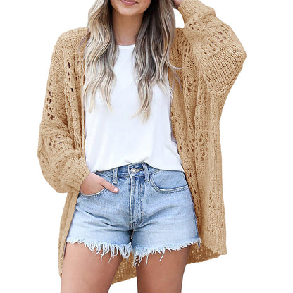 🌸LAST DAY SPECIAL SALE 70% OFF🌸Women's Open Front Slouchy Knit Cardigan