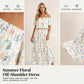 Summer Bohemian Beach Slit Maxi Dress
