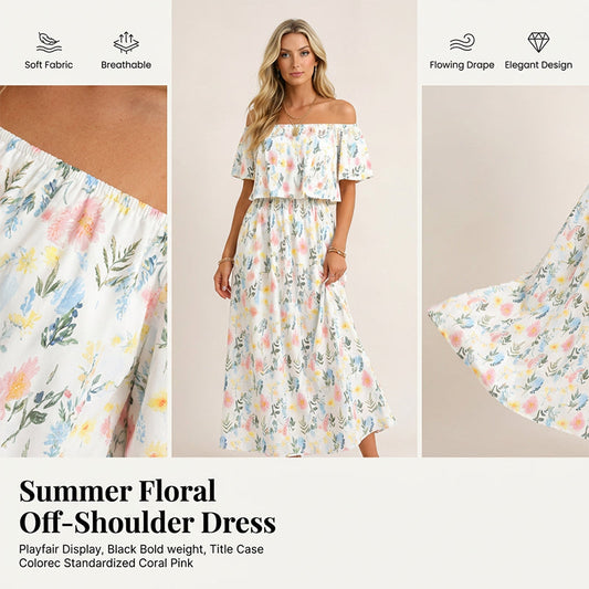 Summer Bohemian Beach Slit Maxi Dress