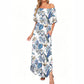 Summer Bohemian Beach Slit Maxi Dress