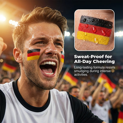 🔥Last Day Sale Only ￡6.99!!! ⚽ National Flag Face Paint Stick for Sports Fans