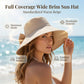 👒 Summer Hot Sale 50% OFF ! 💐 Women's Bowknot Wide Brim Sun Protective Hat – Oversized wide brim blocks UV rays, delicate bow decor, lightweight breathable fabric, ideal for beach, travel & outdoor walking✨