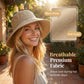 👒 Summer Hot Sale 50% OFF ! 💐 Women's Bowknot Wide Brim Sun Protective Hat – Oversized wide brim blocks UV rays, delicate bow decor, lightweight breathable fabric, ideal for beach, travel & outdoor walking✨