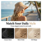 👒 Summer Hot Sale 50% OFF ! 💐 Women's Bowknot Wide Brim Sun Protective Hat – Oversized wide brim blocks UV rays, delicate bow decor, lightweight breathable fabric, ideal for beach, travel & outdoor walking✨