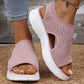 ⏳2026 Summer Hot Sale 70% OFF🎁Women’s Knit Platform Sandals – Lightweight, Breathable & Arch-Supported 🏝️☁️
