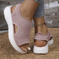 ⏳2026 Summer Hot Sale 70% OFF🎁Women’s Knit Platform Sandals – Lightweight, Breathable & Arch-Supported 🏝️☁️