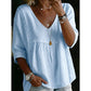 🔥Summer Hot Sales - 65% OFF👚Women's Casual V-Neck Lace Trim Top
