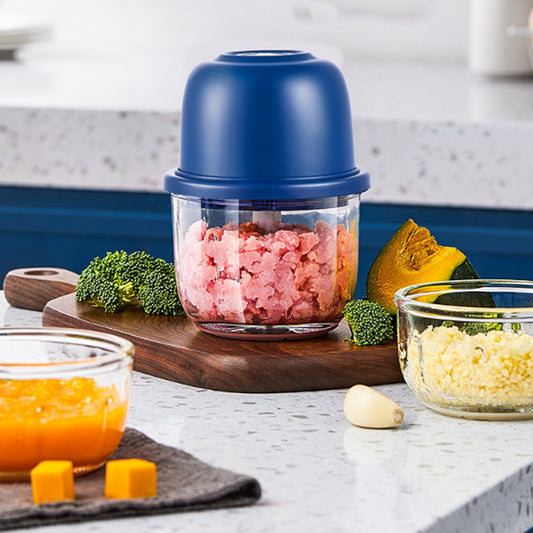 🏆 Last Day Special Price £8.99! ⏰Cordless Multifunctional Mini Electric Food Processor, Wireless Portable Kitchen Chopper for Minced Meat, Garlic & Baby Puree, Fast Food Prep Kitchen Helper