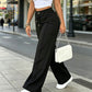 ⏳Last Day Sale Only ￡15.99!!👖 💥 Women's High-Waisted Straight Leg Trousers – Front seam & elastic back – Versatile, comfortable & perfect for office or casual wear ✨🌸