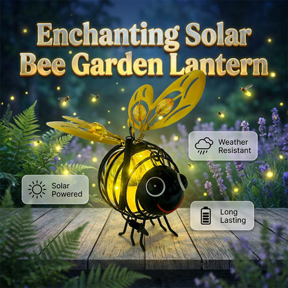 🌙🍃🪴Limited Time Sale 49% OFF! ✨🐝Hanging Solar Bee Light – Warm Amber Glow, Flicker-Free, Perfect for Garden Parties, Camping, or Kids’ Rooms – Spread Joy Day and Night 🌞🌜